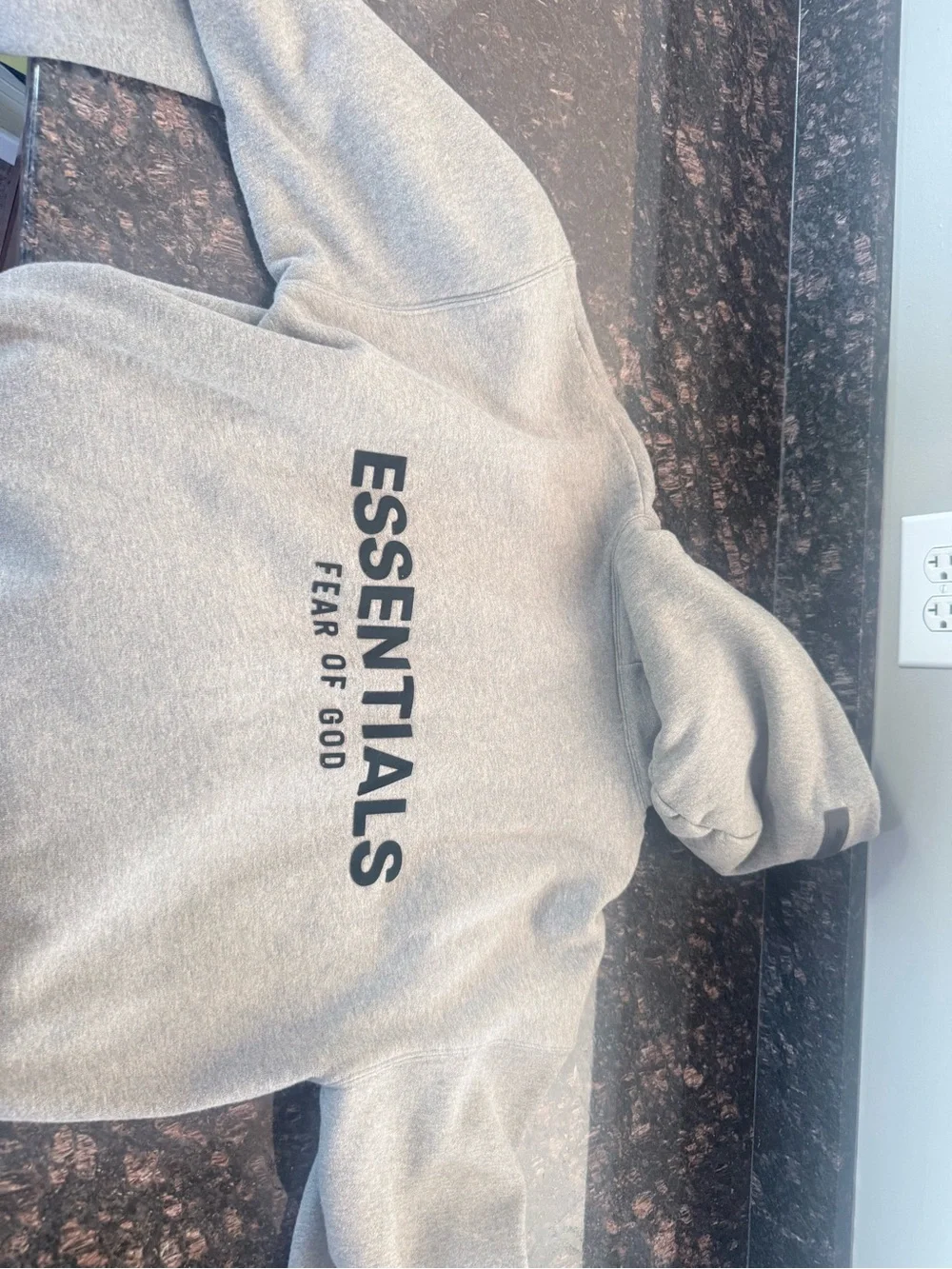 ESSENTIALS Men’s Light Gray Turtleneck Sweater